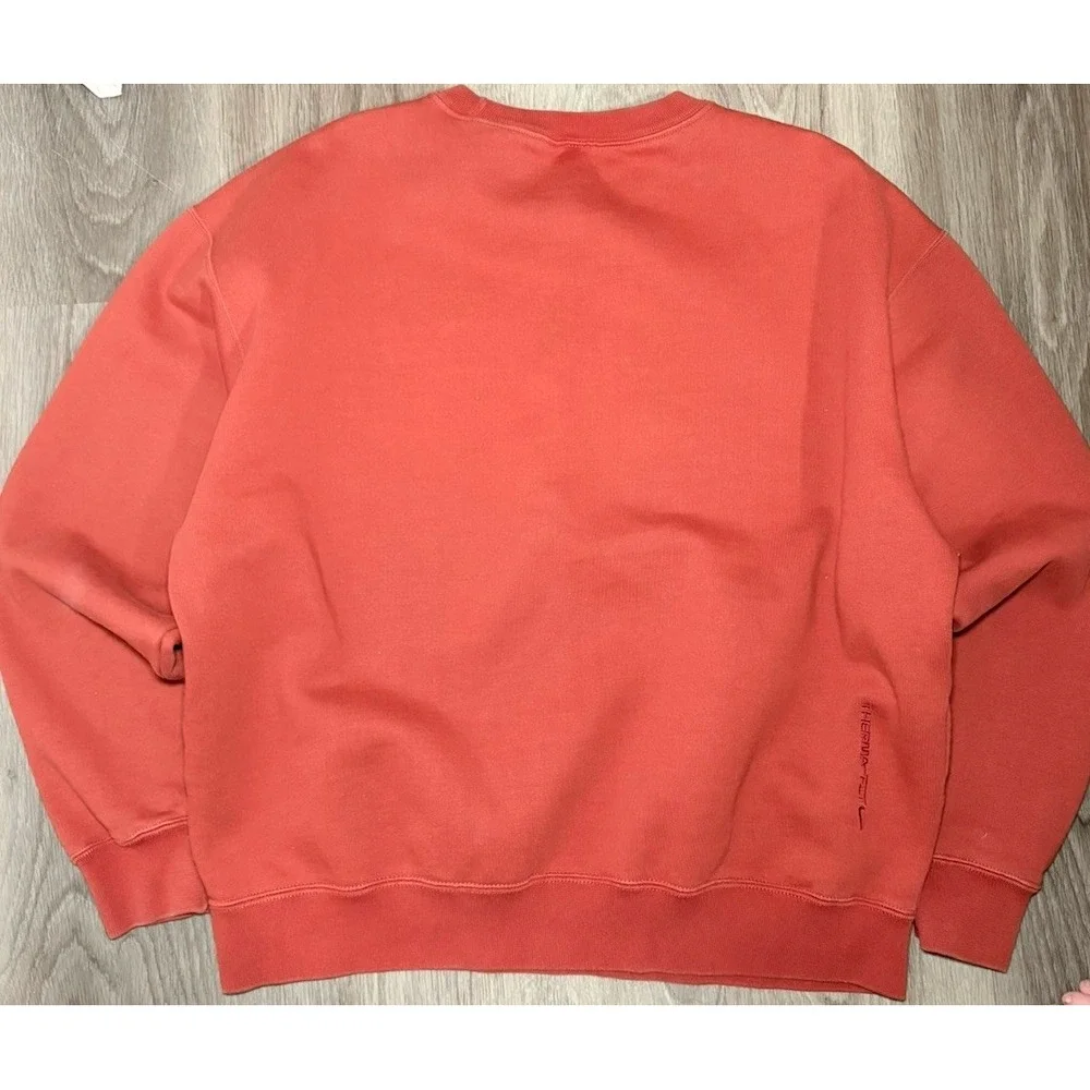 Nike ACG Therma-Fit Heavyweight Crew Sweatshirt Sporty Orange Pullover Size‎ M